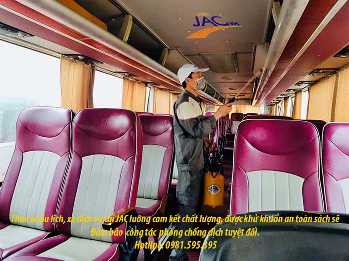 Kinh nghiệp thuê xe 16 chỗ tại Hà Nội tại JAC- đảm bảo vệ sinh an toàn, dịch covid
