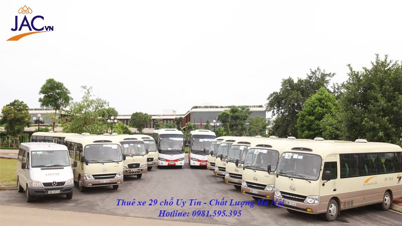 Thuê xe 29 chỗ hà nội tại JAC, sở hưu dàn xe cao cấp chất lượng, Giá tốt nhất Hà Nội