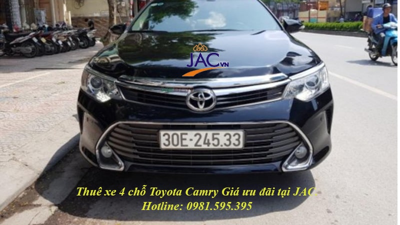 Thuê xe 4 chỗ Hà Nội Toyota Camry giá ưu đãi  tại Vận tải JAC