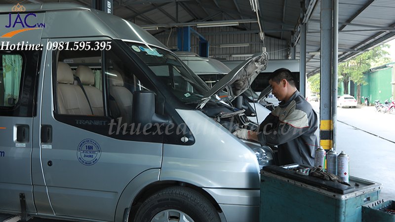 Thuê xe dịch vụ tại JAC - Xe được kiểm tra và bảo dưỡng định kỳ đảm bảo chất lượng 