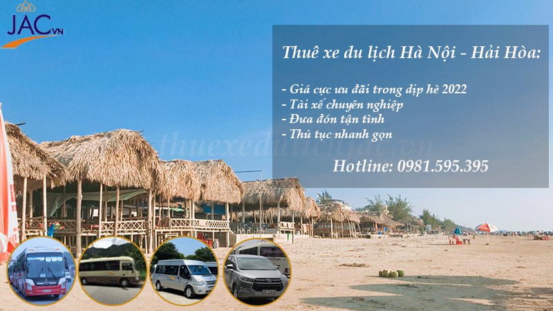 Dịch vụ thuê xe du lịch Hà Nội - Hải Hoà của JAC