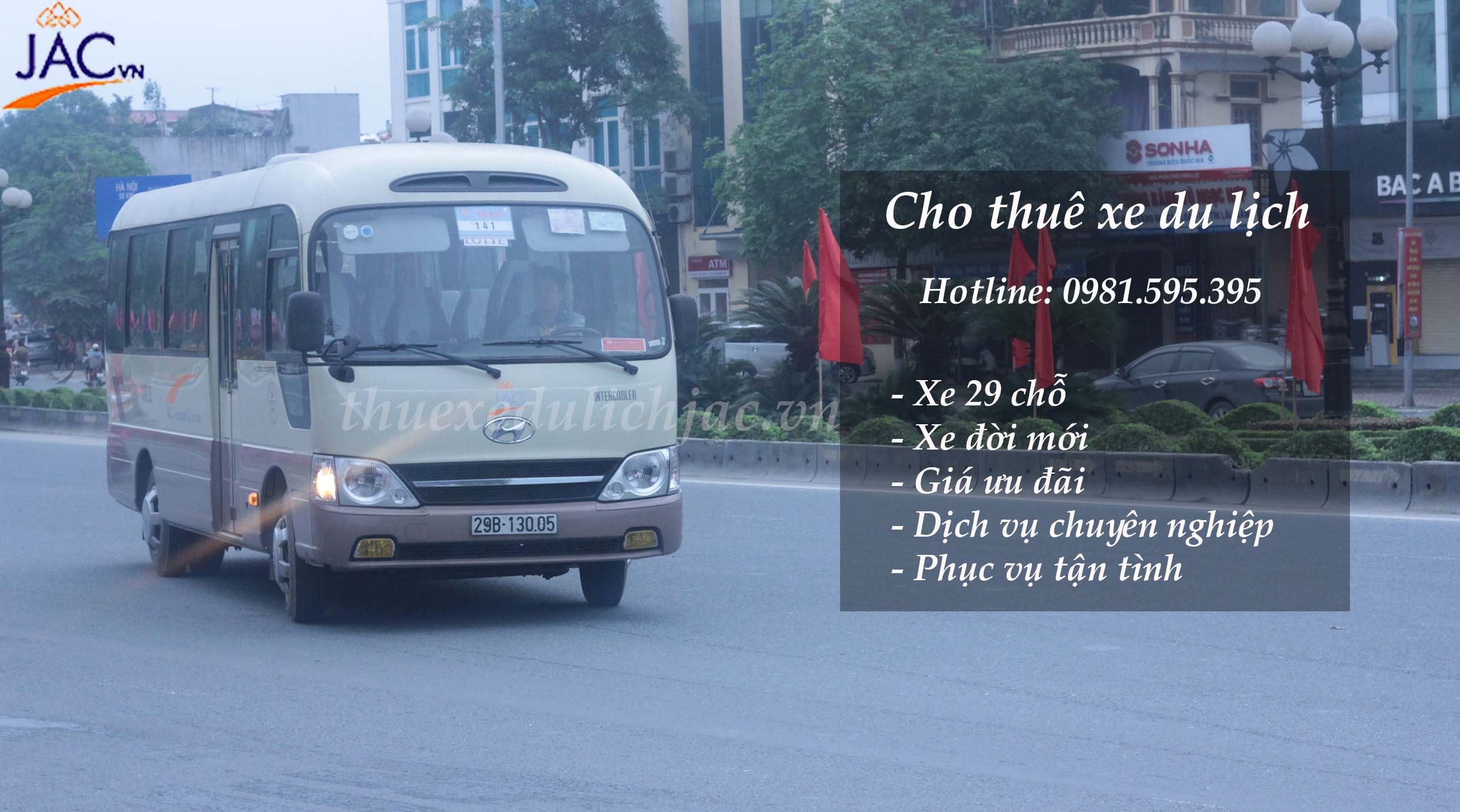 Thuê Xe ô tô 29 chỗ  Hyundai County