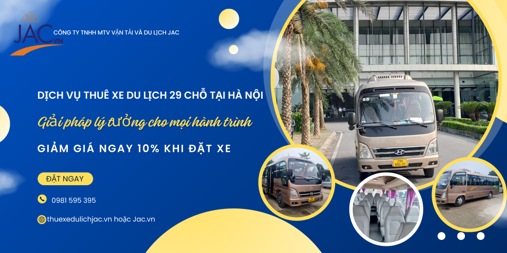 thuê xe du lịch 29 chỗ